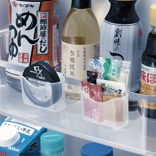 2-Piece Mini Refrigerator Pocket, Refrigerator Storage Case, Small Item Organizer, Box, Rack, Classifier, Condiment Organizer, Stationery Organizer, S