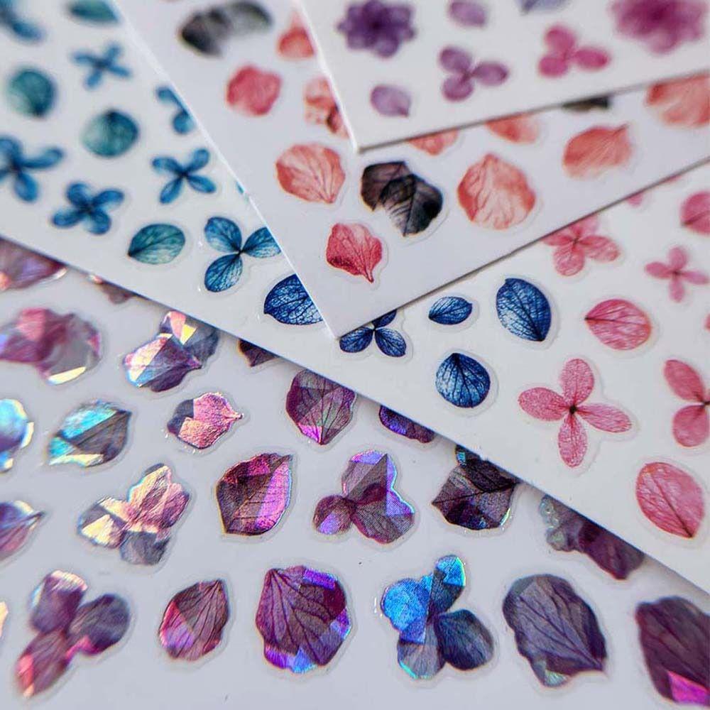 Nail Accessories Laser Flowers Nail Decals Manicure Ornaments Flowers Nail Decorations Girls