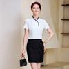 Women's Short Sleeve Professional Work Uniform – Hotel, Flight, and Catering Roles