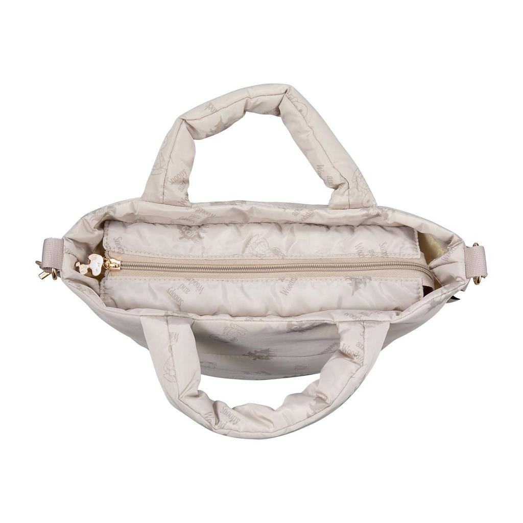 Snoopy 2-Way Tote Bag 6100 PN181. Ivory Down
