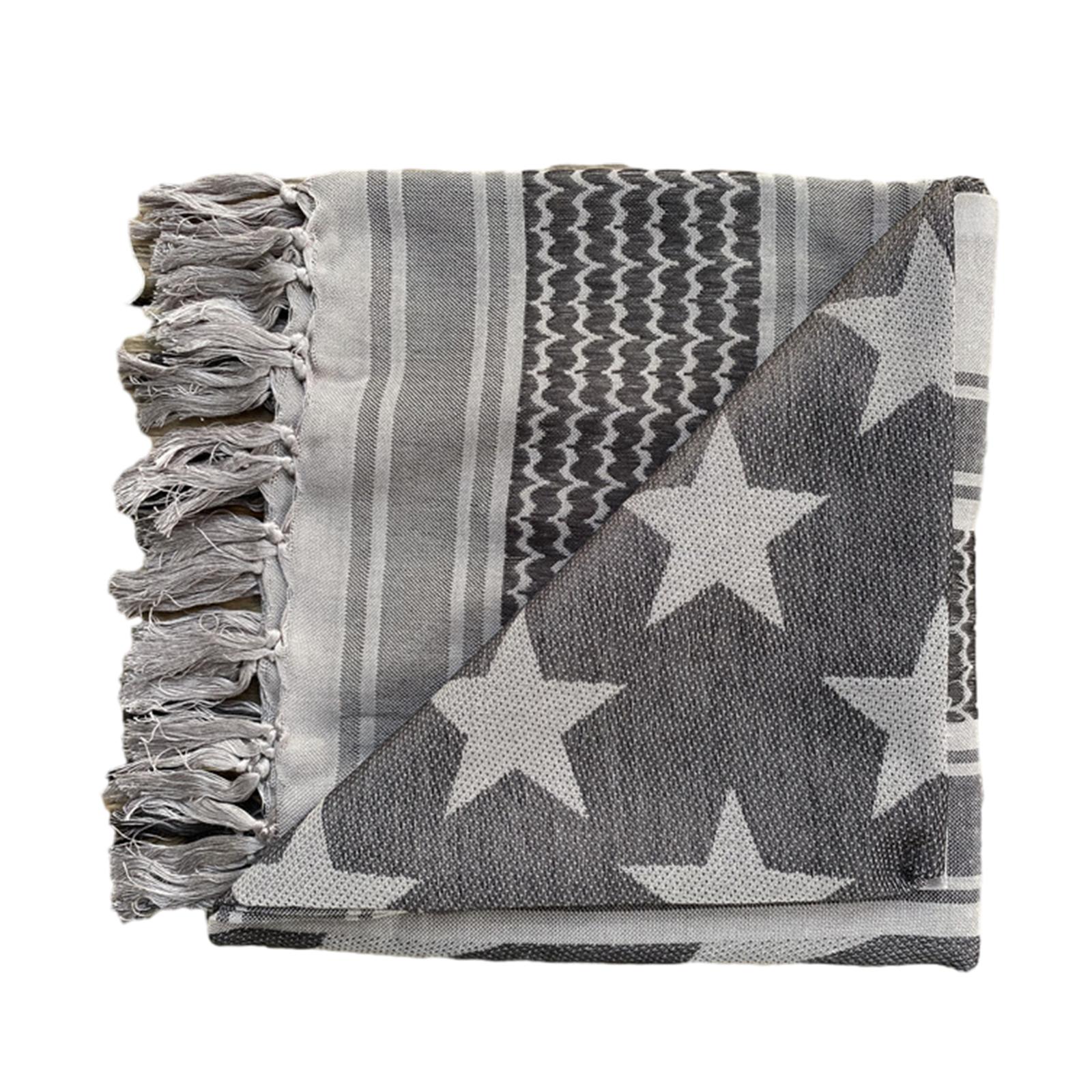 

Religious Male Shemagh Scarf Arab Scarf Outdoor Tactically Turban Multi Purpose Head Wrap Cycling Dustproof Kerchief V