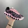 Men Women Running Shoes Lightweight Breathable Flyknit Upper Full Length Air Cushion Comfort Walking Sneakers