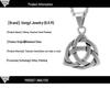 European Retro Triangle Stainless Steel Pendant - Unisex Jingwei Jewelry