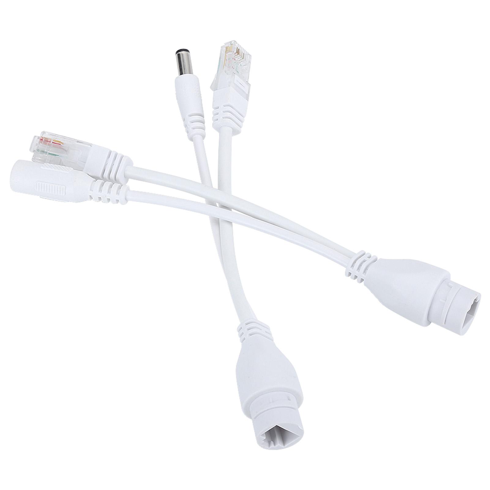 

Кабель-адаптер POE Нестандартний водонепроникний розгалужувач інжектора DC12V(Білий ) білий