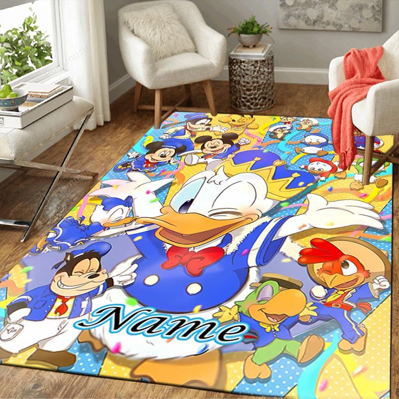 Custom 1Pc Donald Duck'S Garden Fun Rug Office Carpet Indoor Outdoor Entrance Doormat Nonslip Soft And Comfortable Living Room D91637
