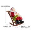 Artisan Santa Claus Lounge Chair - European & American Style Festive Ornament Gift.