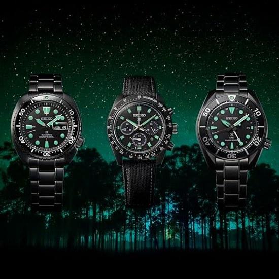 Seiko Watch PROSPEX SBDL105 Mens Wristwatch Made Japan Solar SPEEDTIMER Series Tachymeter Bezel Chronograph Date Calendar Nylon Belt All Black Steel