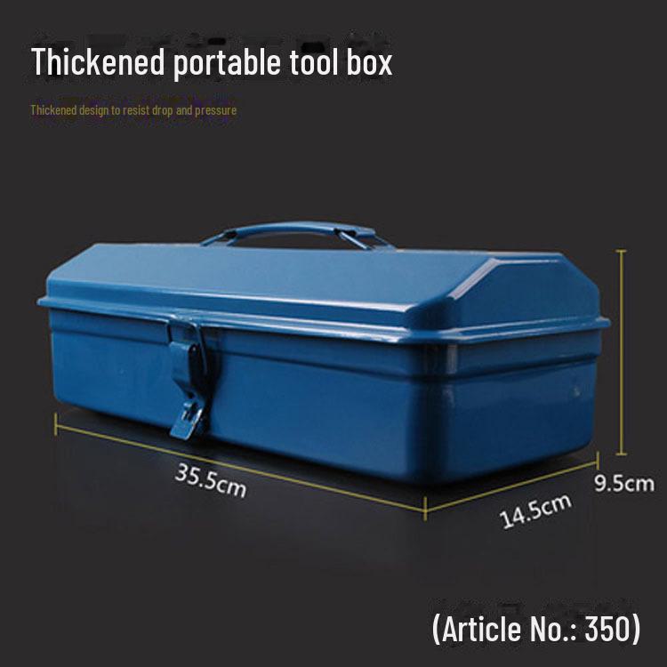 Thickened Metal Toolbox for Home and Car - Available in Single or Multi-Layer