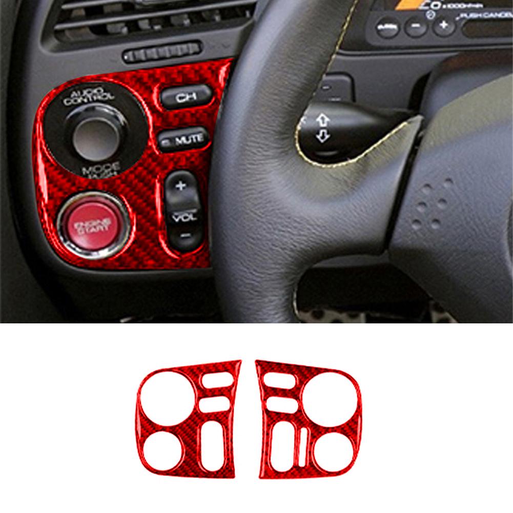 Autocol de protecție roșu pentru decorațiuni interioare pentru Honda S2000 2000-2009 Accesorii auto Fibră de carbon