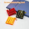 1PCS Screw Drill Bit Gauge For Nuts Bolts Threads Portable Nut And Drill Bit Thread Checker 3D Printed Wire Screw Measuring Tool