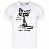 Men's T-Shirt cat not today S to XXL grumpy cats bad mood funshirt