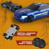 1:43 Scale 4WD RC Drift Car with Gyroscope, 7-Color Lights, and Alloy Chassis