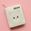 Kawaii Cute Cat Puppy Coin Purse Short Zipper Cartoon Wallet PU Leather Key Bag for Girls Gift