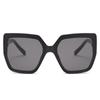 New retro large frame cat eye sunglasses women's European and American trend diamond sunglasses gradual change color glasses s