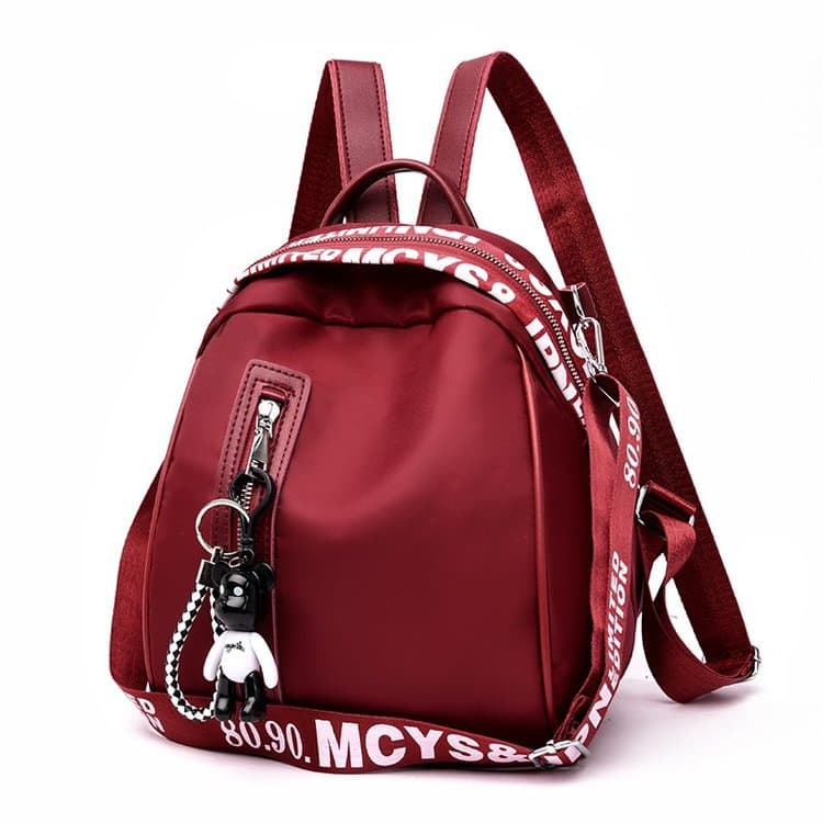 Новый женский модный и универсальный рюкзак бордовый