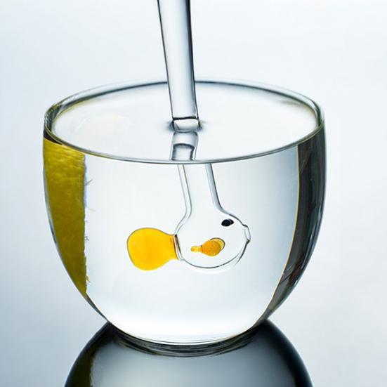 Cute Fish Glass Straws Reusable Colorful Fish Drinking Straw 8mm Diameter for Smoothies Juice Tea Coffee And Water