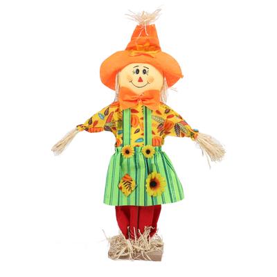 Vogelscheuchenfigur, Herbst-Vogelscheuchen-Dekoration, Erntedank-Vogelscheuche für den Gartenschutz, 60 cm Höhe