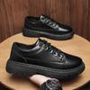 Men's Fashion Business Casual Shoes Thick-soled Leather Shoes Comfortable Walking Shoes