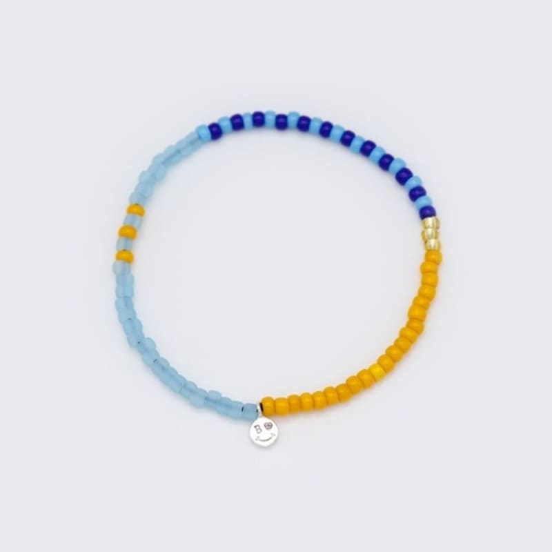 BONBEAU Color Beads Stripe Layered Bracelet