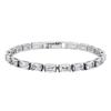 Square Tennis Bracelet, Princess Cut Cubic Zirconia Bracelet for Women Bangle 4mm