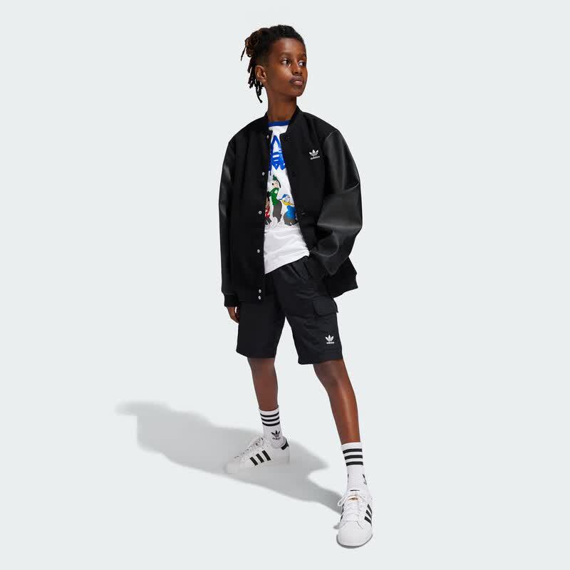 adidas Big Kids' Trefoil Cargo Sports Shorts