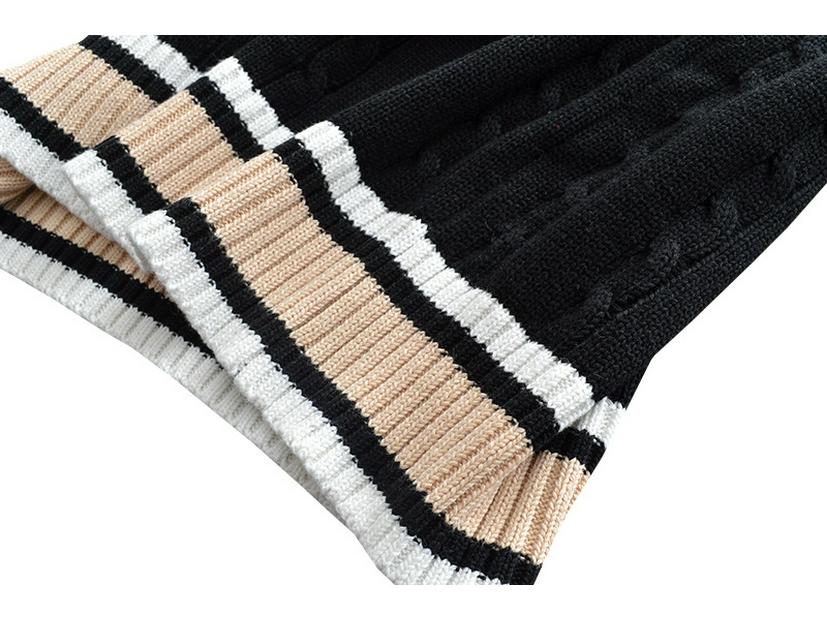 British Style Embroidered Crown V-Neck School Sweater Vest