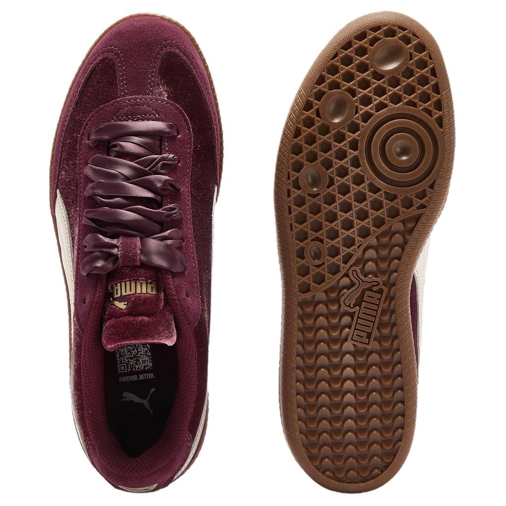Puma 9-T Velvet Comfortable Versatile Training Shoes Women sneakers Burgundy 410478-03