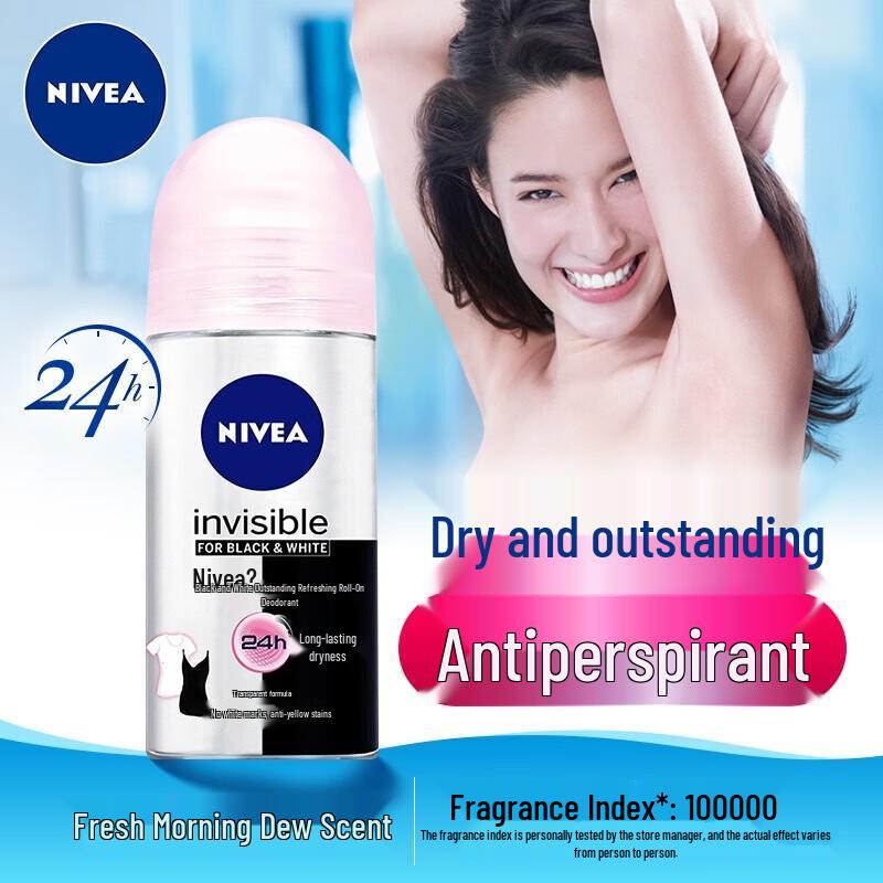 Nivea Black & White Invisible Fresh Antiperspirant Roll-On 50ml