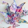 Exquisite 3D Pop-up-Karte Beste Wünsche Schmetterling Grußkarten Schmuck Einladungen Glückwunschkarte Muttertag