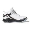 New Adidas Lockdown J Anti Slip Wear Resistant Mid Top Basketball Shoes White Black Teenagers GZ3084