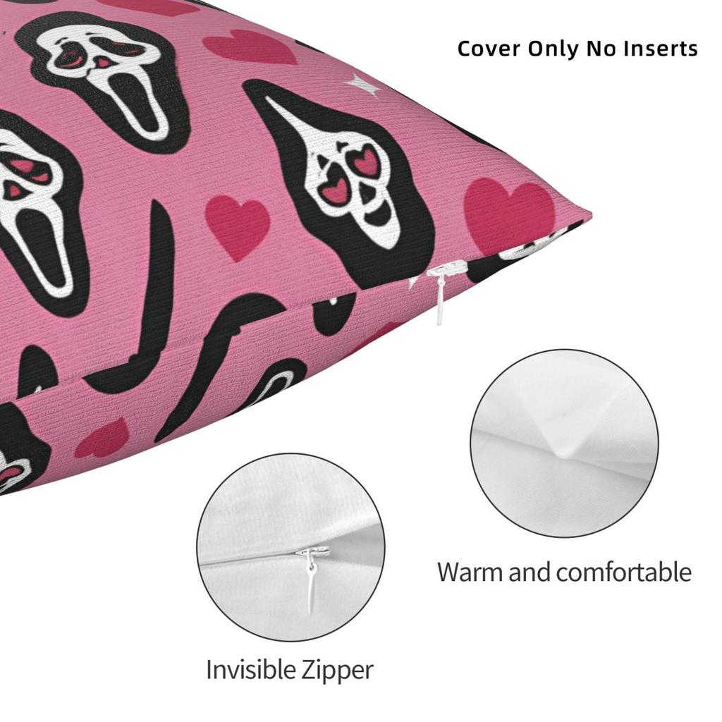 Pillow Cover Halloween Theme Design Cushion Cover Novelty Pillow Case For Living Room Chair Pillowcases
