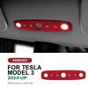 Suede Reading Light Frame Trim Sticker for Tesla Model 3 Highland 2024 Model Y Juniper 2025-UP Accessories