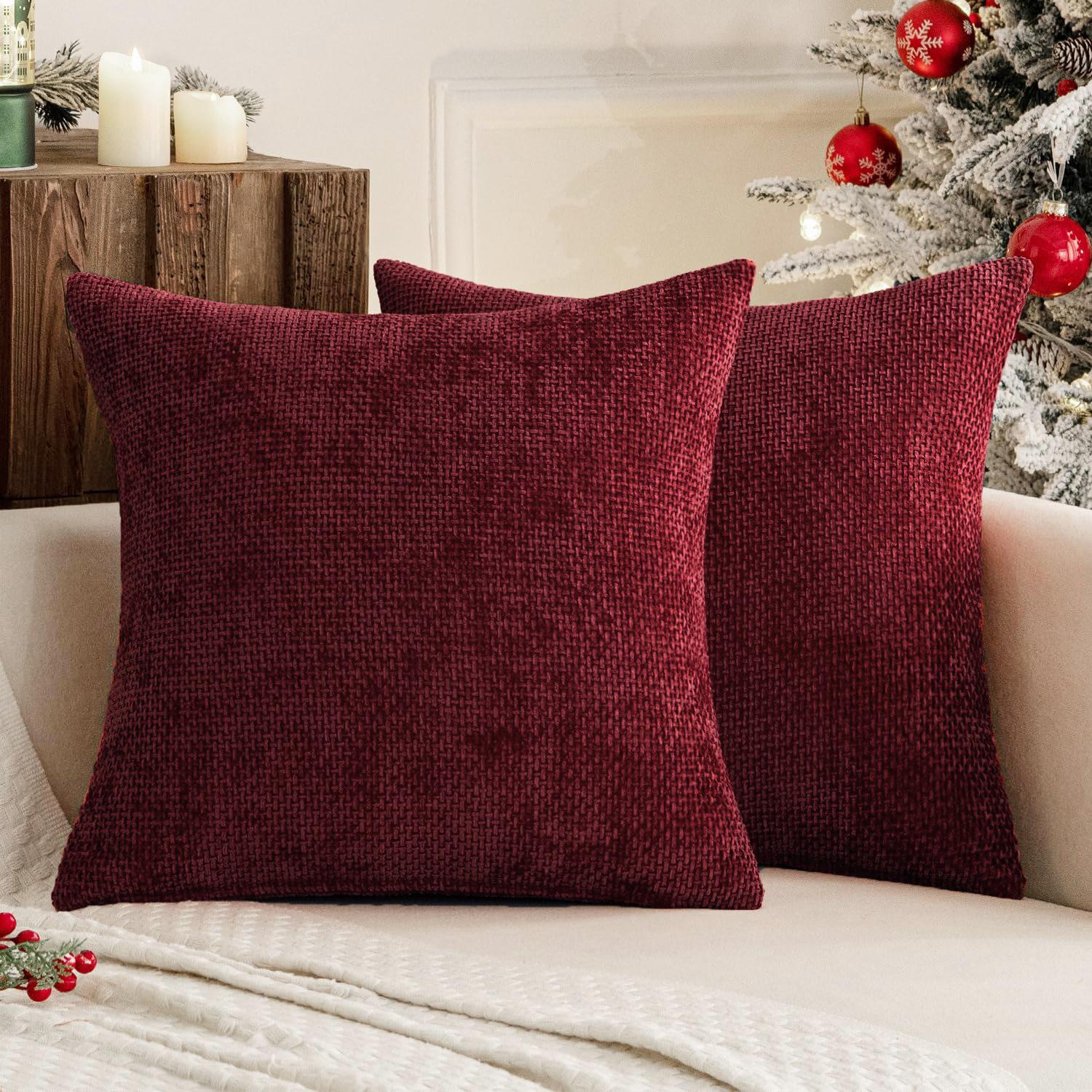 Groene Decoratieve Kussenhoezen Zachte Chenille Bank Plaid Kussens Boerderij Kussenhoes voor Huisdecoratie Bank Slaapkamer Woonkamer 45x45cm