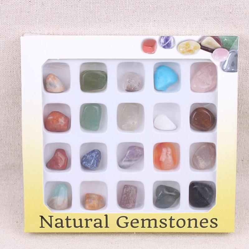 Details about / Set of 20 Pcs Healing Crystal Natural Gemstone Reiki Chakra Collection Stone Kit