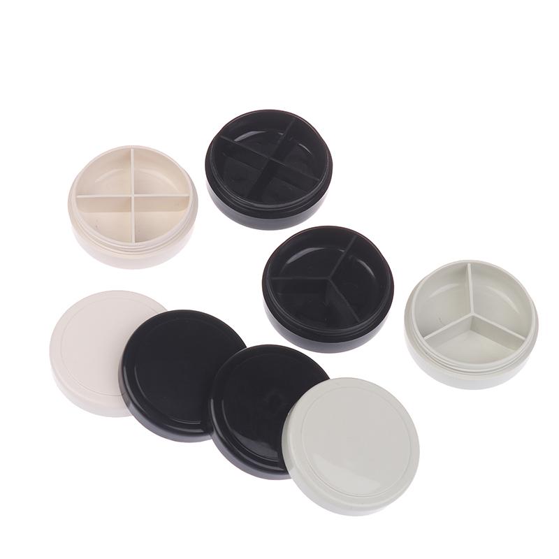 3/4 Grids Nail Patting Gel Empty Jar Glitter Nail Painted Polish Holder Case Packaging Box Manicure Uv Glue Organizer Plastic