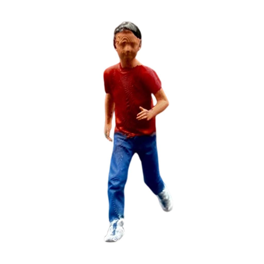 1/64 Miniature Figure People Figure Resin 1:64 Scale Tiny People Figurine for Crafts Photography Diorama Ornament Layout