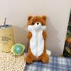 Soft Otter Plush Crossbody Bag Fluffy Portable Stationery Bag for Girls Daily Use Birthday Presents