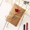 5Pcs Vintage Dried Flowers Greeting Card Handmade Blank Note Card Thank You Cards with Envelopes Wedding Party Invitation Card