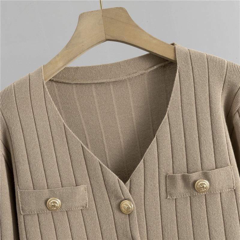 Korean Slim Fit Fragrant Wide-Leg Pants & Sweater 3-Piece Set for Women - 2025 Spring/Autumn