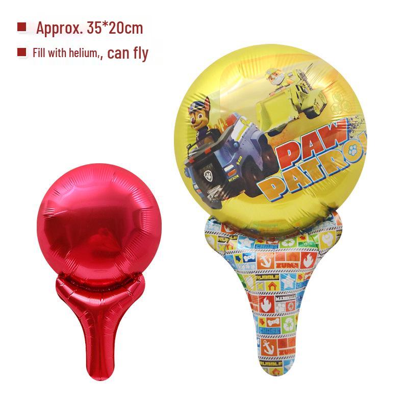 Paw Patrol Aluminum Foil Cartoon Balloons with Handheld Stick