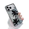 Simple Coconut Tree Silver Drop-Proof Case for iPhone 17/16/15/14/13 Pro