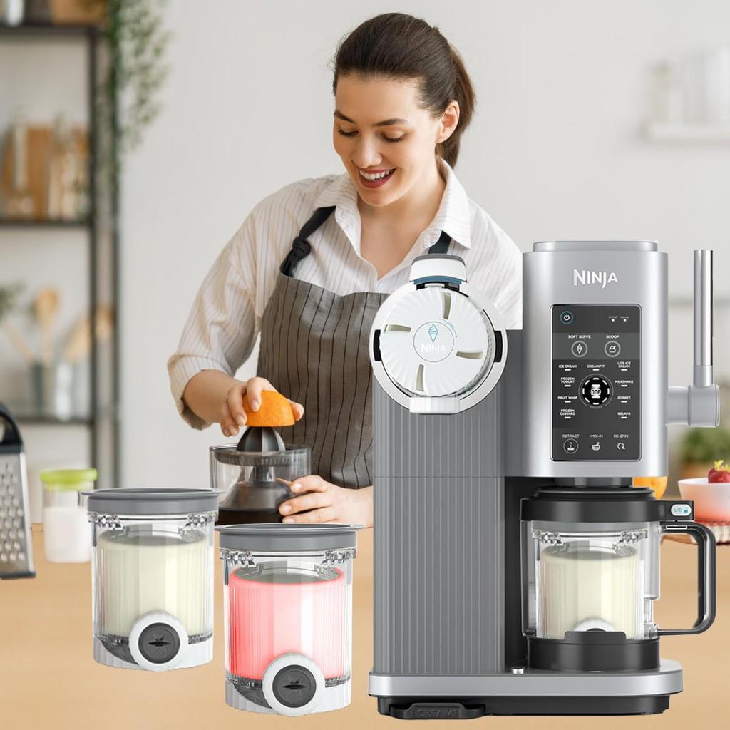 Compatible Lid Cup for Ninja Swirl NC700 NC701 Ice Cream Maker – New Hot Selling