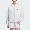 Adidas Windbreaker Casual Hooded Sun-Protective Jacket Women Outerwear Grey IM8835
