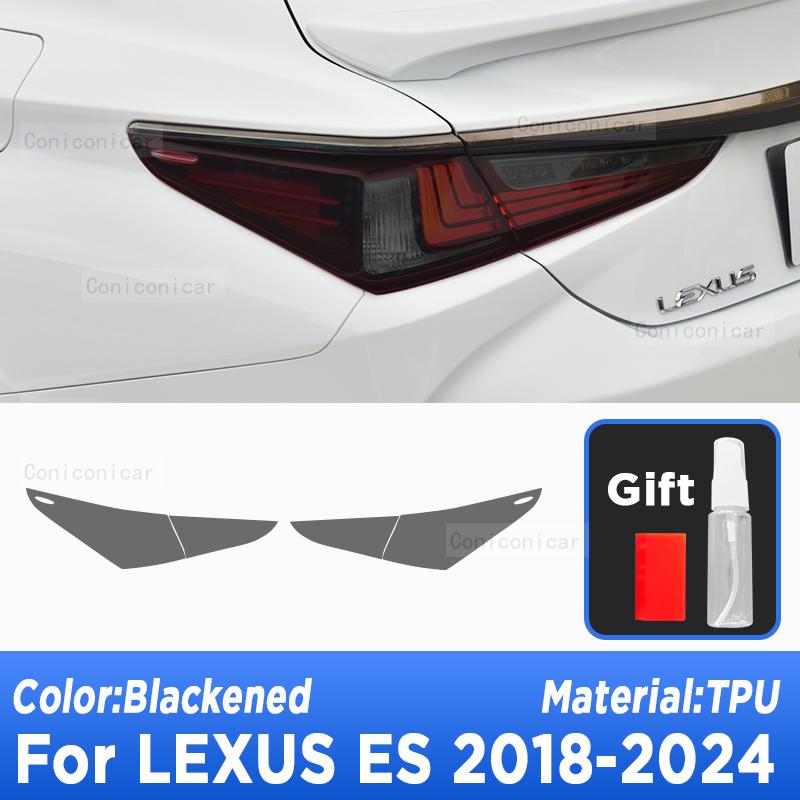 

Car Headlight Protection Tint Anti-Scratch Black Protective Film TPU Stickers Cover For LEXUS ES 2018-2024 Accessories Taillight