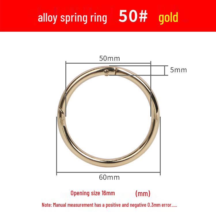 Federring Zinklegierung Handtaschenschließe - Großer runder Haken für Schmuck & Accessoires