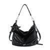 Korean Niche Star Rivet Underarm Biker Bag Women Style Crossbody Handbag Large Capacity Tote Bag Daily Matching