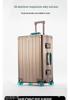 Germany 20" Metal Alloy Trolley Luggage - High Capacity Travel Case with Leather Finish