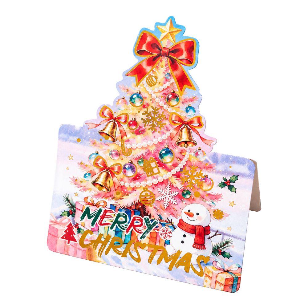 10pcs Invitation Happy New Year Cards Thank You Blank Paper Cards Message Card Invitation for Guest