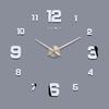 3D Acrylic Stereo Wall Clock DIY Hanging Large Fashion Crystal Clock for Living Room