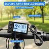 S866 Ebike Display - 24V 36V 48V Waterproof IP65 Scooter Meter with SM Plug, Large Backlit Screen for Ebike/Scooter (Fits 22.2mm/0.9in Handlebar, No.